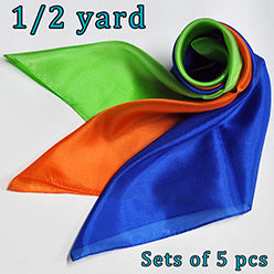 17.5" SQUARE SILK(New) Set of 5