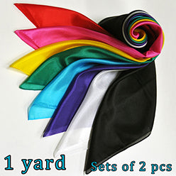 35.5" SQUARE SILK Set of 2