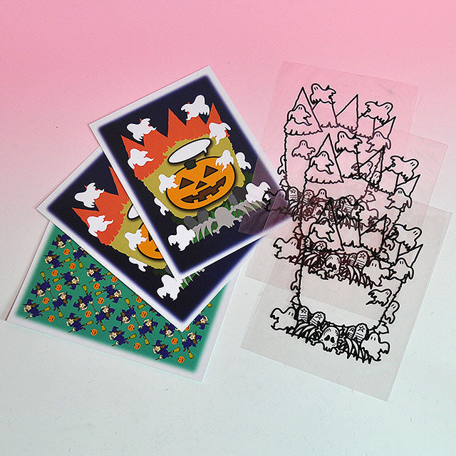 SPARE CARDS #3 (FEARFUL HALLOWEEN CARD)