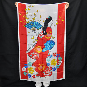 56" x 35.5" DESIGNED SILK (UKIYOE)