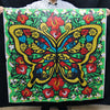 45" SQUARE DESIGNED SILK (BUTTERFLY)