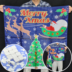 Blend SILK "Xmas" (L) w/Snow storm in China (WHITE)