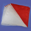 11.5" SQUARE SILK(Dyed in Red/White) Set of 5