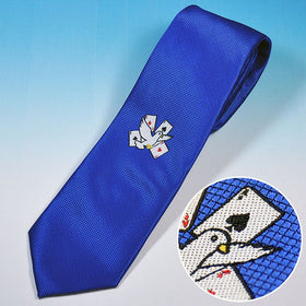 MAGICIANS' TIE (Silk 100%) (Blue/Dove)