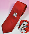 MAGICIANS' TIE (Silk 100%) (Red/Dove)