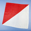 RED & WHITE SILK 30 x 30 cm approx.